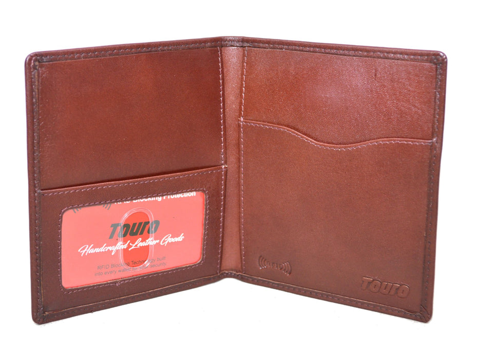Touro Signature Leather Wallets Veg Tanned Passport Case