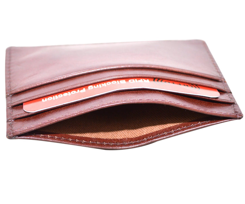 Touro Signature Leather Wallets Veg Tanned Slim Card