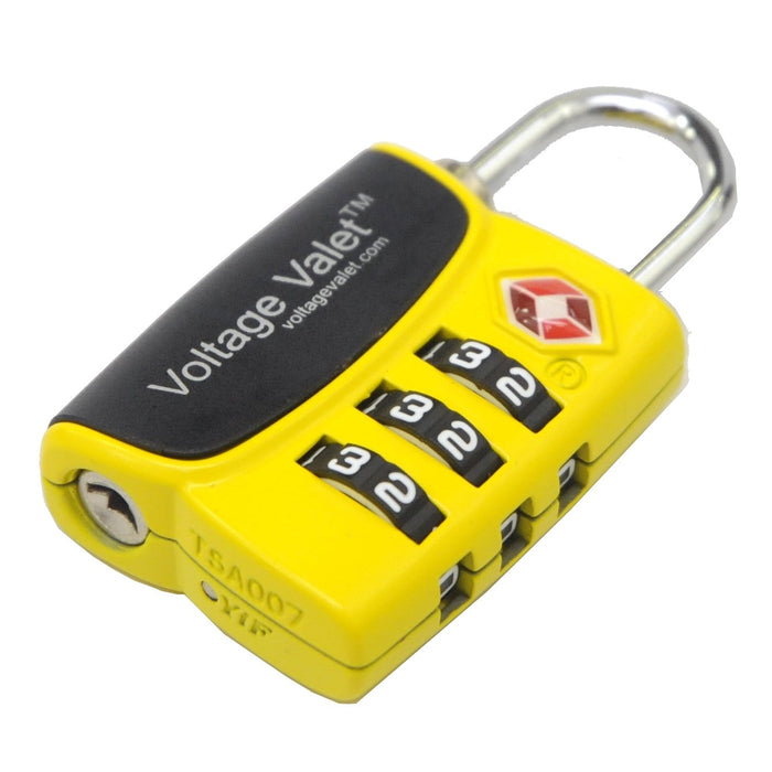 Voltage Valet - 3 Dial TSA Indicator Combination Lock